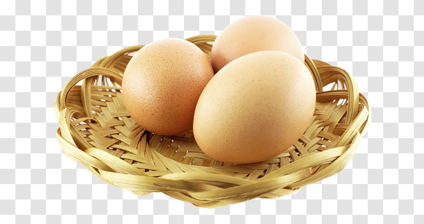 Chicken Egg White Balut Food - Three Eggs On The Basket Transparent PNG