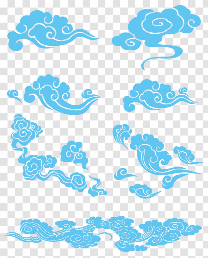 Chinese Motifs In Contemporary Design Cloud - Art - Clouds Transparent PNG