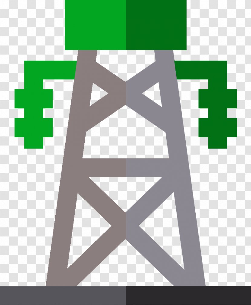 Transmission Tower Electric Power - Icons Of Industry - Substation Transparent PNG