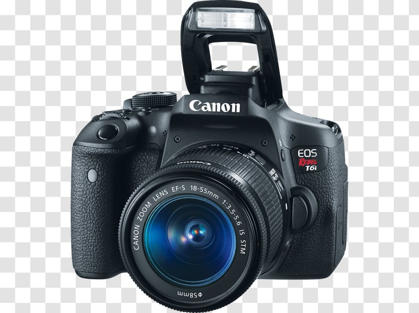 Canon EOS 750D 200D EF-S 18–55mm Lens EF Mount - Reflex Camera Transparent PNG