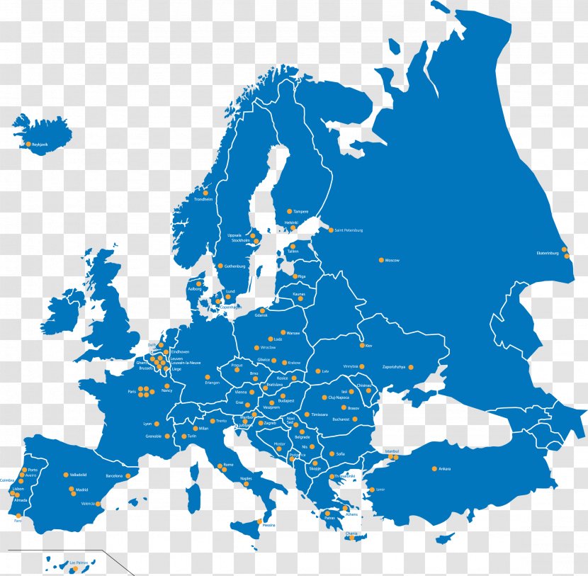 Board Of European Students Technology Blank Map - Switzerland Transparent PNG