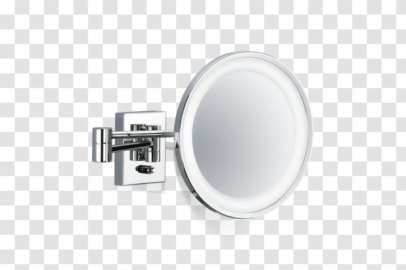 Mirror Bathroom Silver Magnifying Glass Decor Walther - Grosisment - BS 40 PL/V Wandkosmetikspiegel BeleuchtetCosmetics Decorative Material Transparent PNG