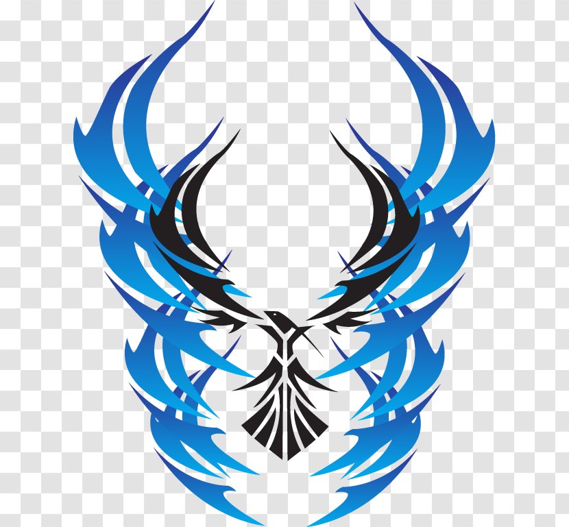 Blue Phoenix Logo Transparent PNG