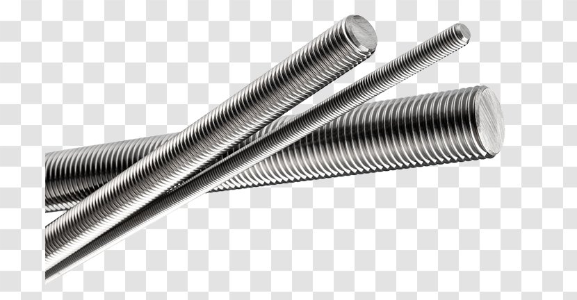 Threaded Rod Stainless Steel Bolt Industry - Threading Transparent PNG