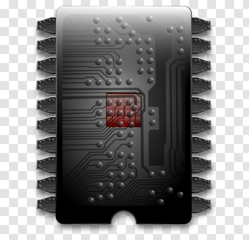 Integrated Circuits & Chips Biochip Electronics Clip Art - Printed Circuit Board - Micro Chip Transparent PNG