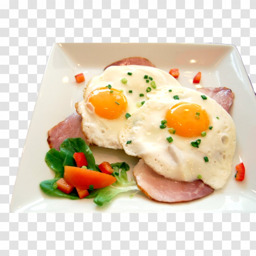 Poached Egg Jomtien Beach German Cuisine Eggs Benedict Fried - Thai Salad Transparent PNG