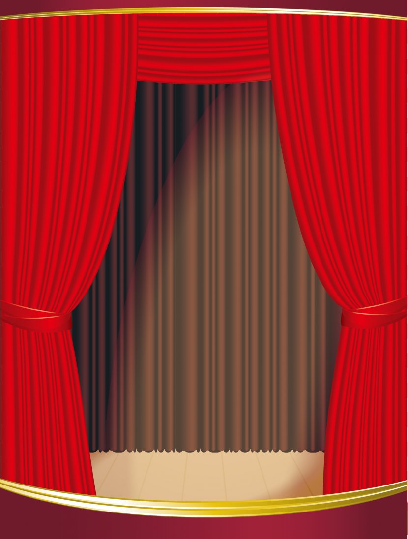 Theater Drapes And Stage Curtains Light - Red - Curtain Transparent PNG