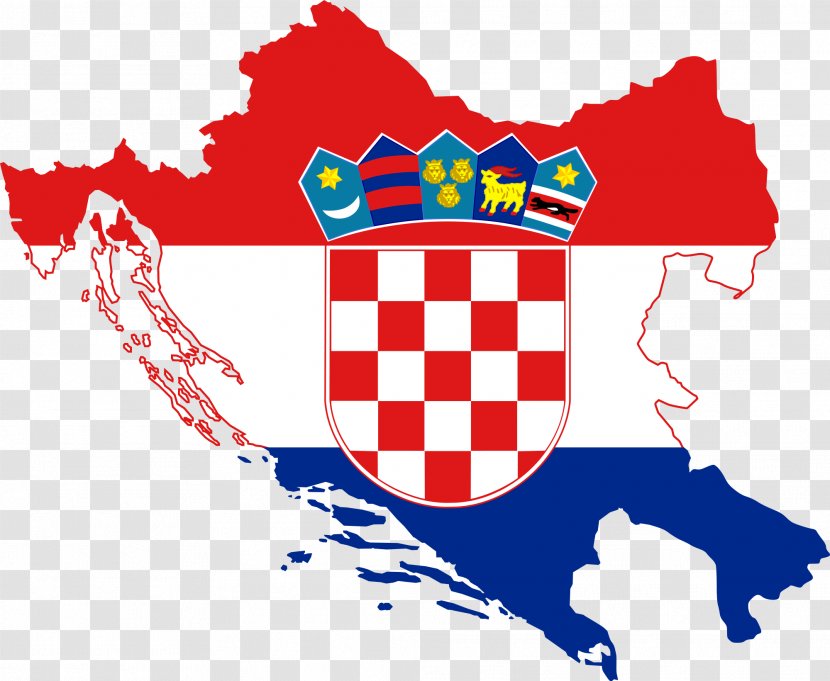 Flag Of Croatia Map National - Gallery Sovereign State Flags Transparent PNG