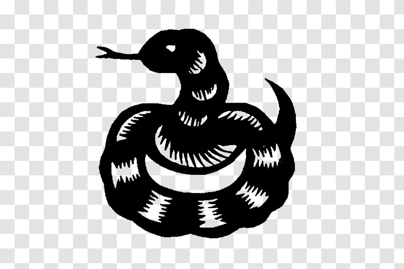 Snake Black And White - Monochrome Transparent PNG
