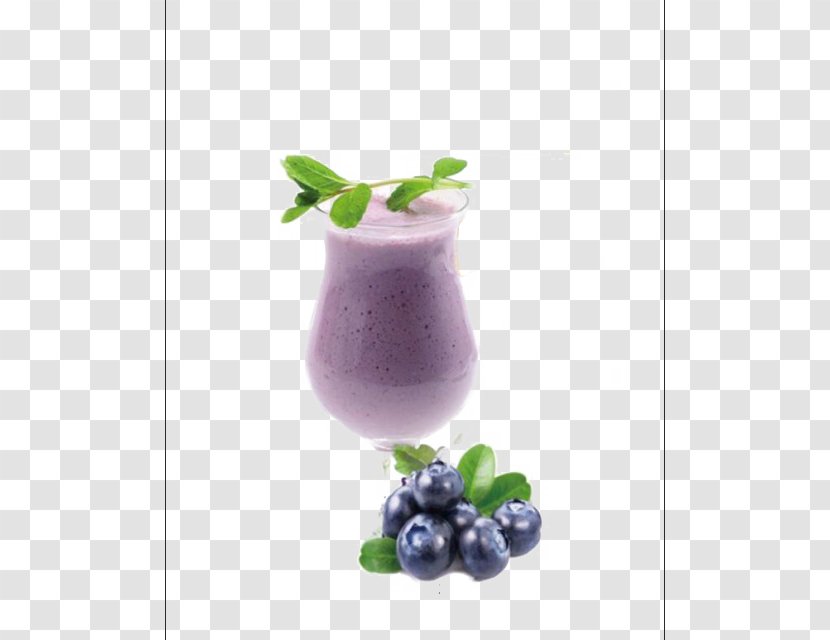 Smoothie Batida Milkshake Cocktail Blueberry - Drink Transparent PNG