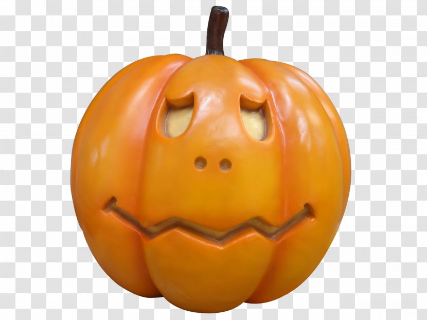 Jack-o'-lantern Pumpkin Winter Squash Gourd Carving - Frown - Head Transparent PNG