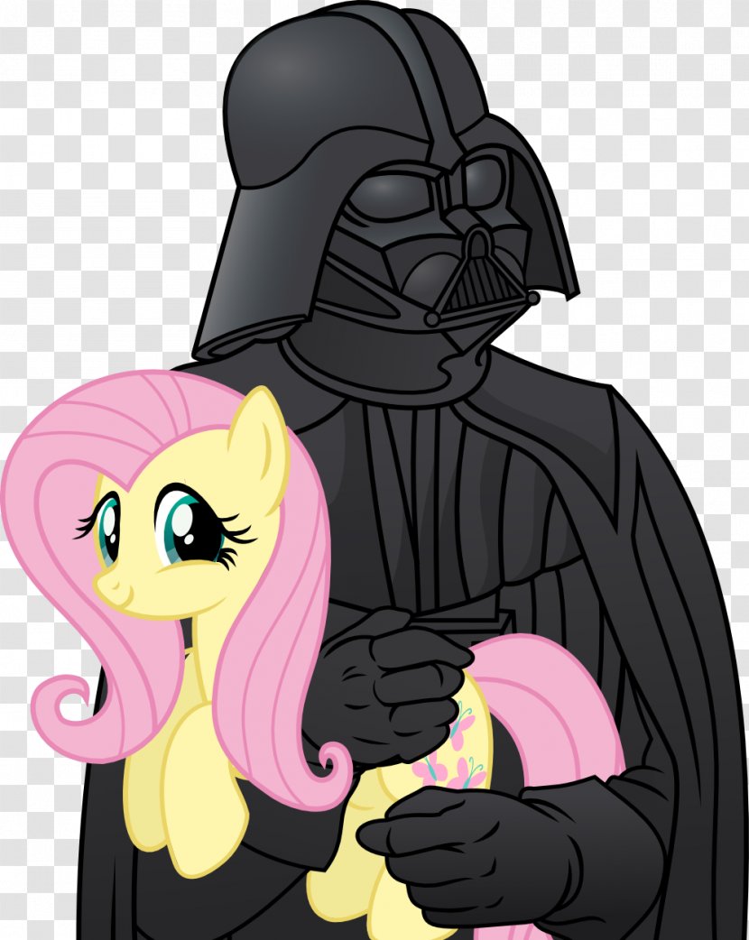 Anakin Skywalker Fluttershy Pony Pinkie Pie Rarity - Darth Vader Transparent PNG