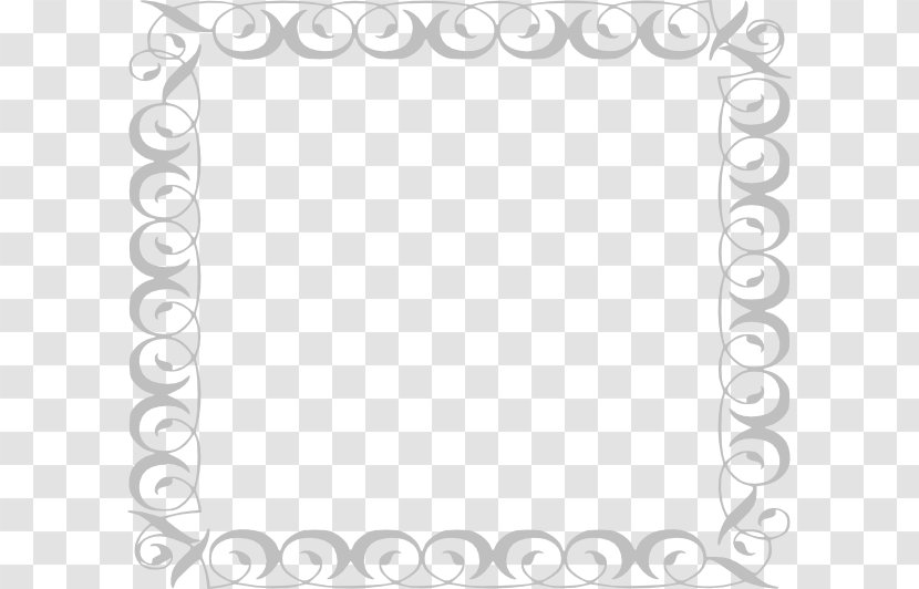 Clip Art - Area - Gray Border Frame Pic Transparent PNG