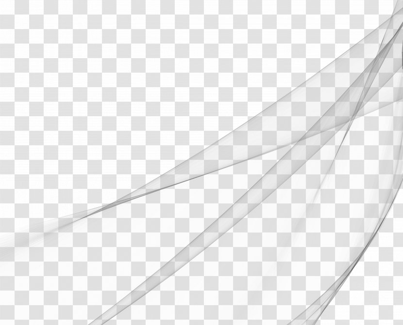 White Black Angle Pattern - Dynamic Curve Lines Transparent PNG