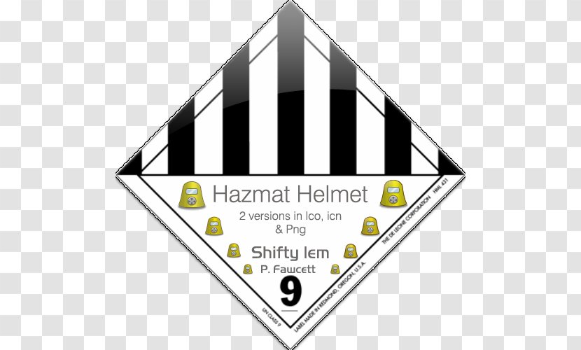 Dangerous Goods Label Paper HAZMAT Class 9 Miscellaneous Transport - Hazmat 7 Radioactive Substances Transparent PNG