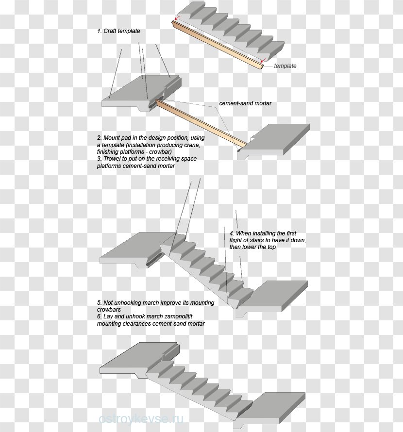 Stairs Reinforced Concrete Architectural Engineering Precast - Wing Transparent PNG