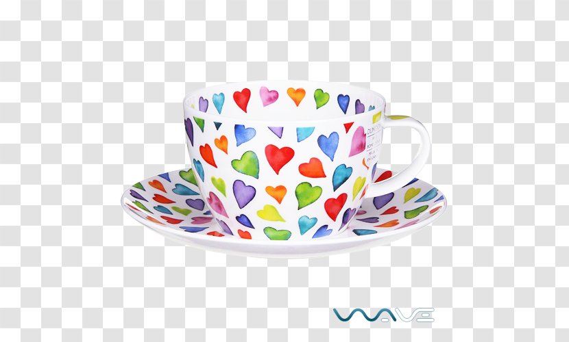 Coffee Cup Teacup Saucer Mug - Dunoon Caroline Bessey Warm Hearts Bone China - Tea Transparent PNG