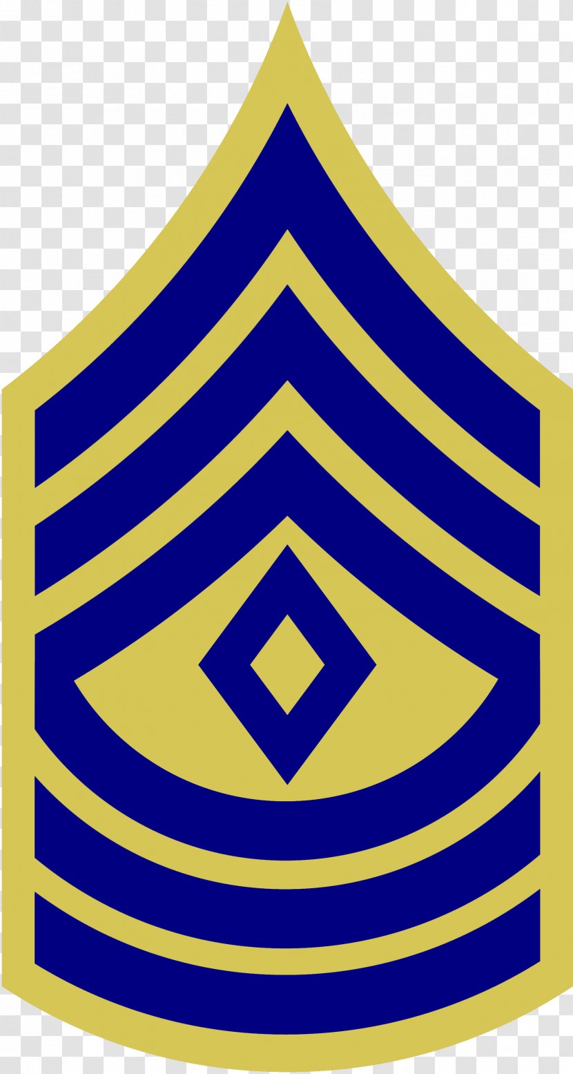 First Sergeant Staff Military Rank Enlisted - Yellow Transparent PNG
