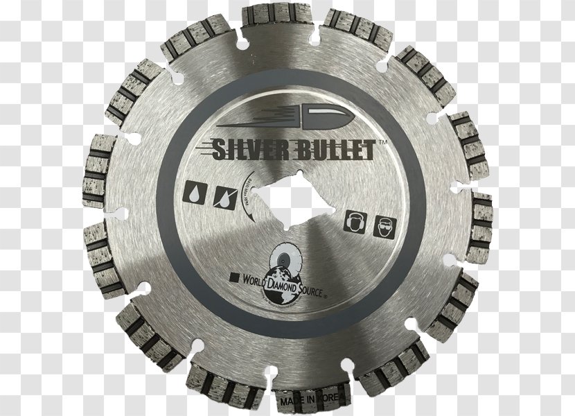 Concrete Saw Cutting Blade - Silver Bullet Transparent PNG