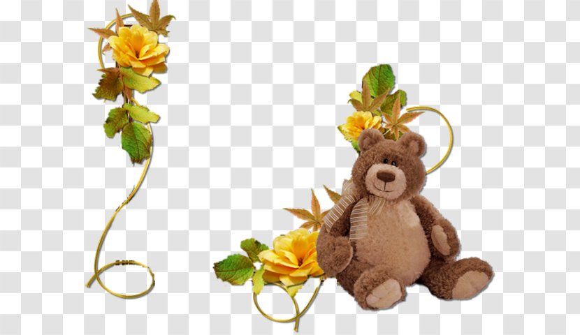 Clip Art - Floral Design - Stuffed Toy Transparent PNG