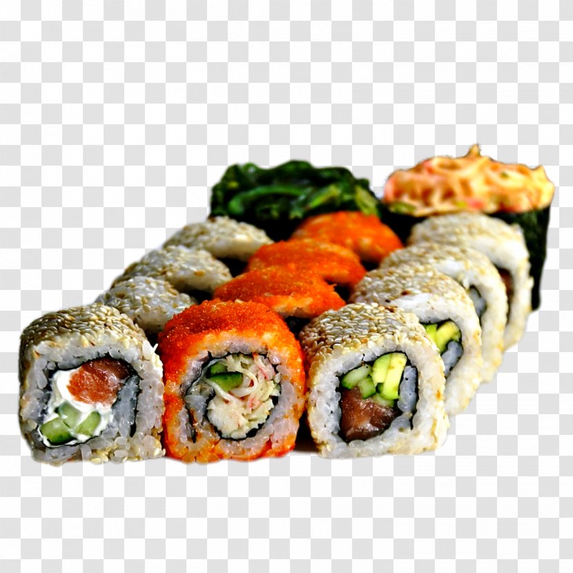 Sushi California Roll Makizushi Onigiri - Side Dish - Image Transparent PNG