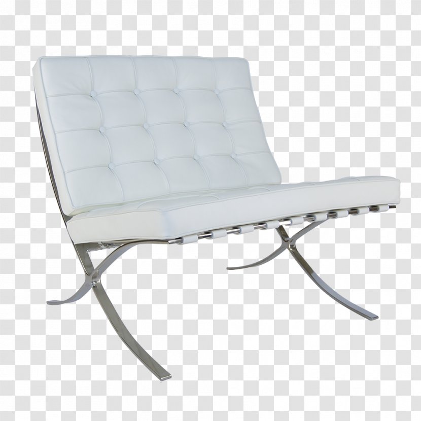 Barcelona Chair Chaise Longue Wing Furniture - Modern Transparent PNG