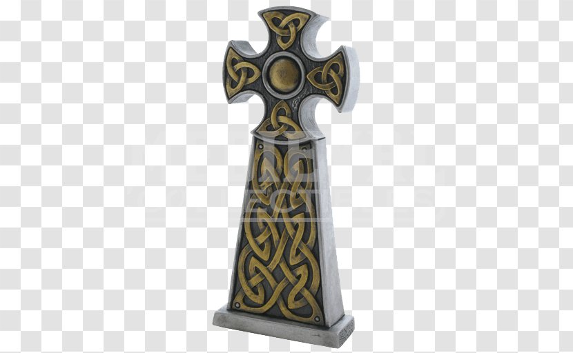 Crucifix The Creation Of Adam Statue Bronze Sculpture Work Art - Brigid - Gothic Celtic Cross Transparent PNG