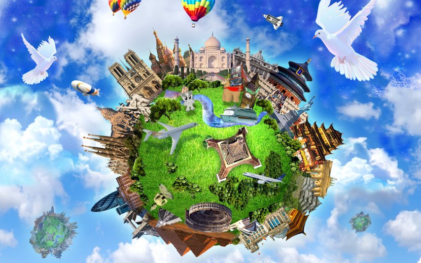Earth Travel Desktop Wallpaper Globe - World Transparent PNG