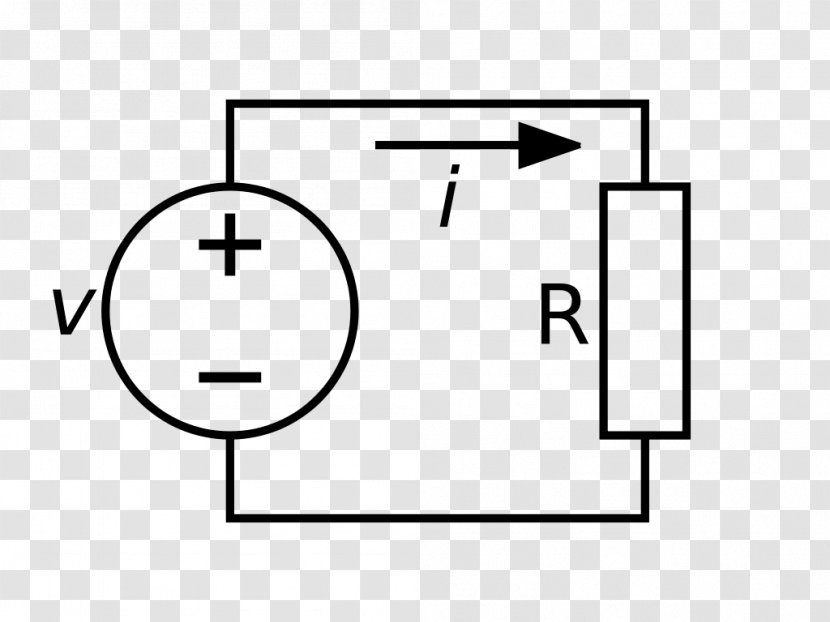 Electrical Network Voltage Source Electric Potential Difference Ohm's Law - Rectangle Transparent PNG