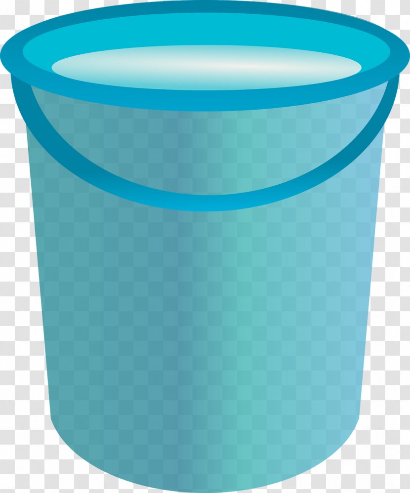Bucket - Blue - No Transparent PNG