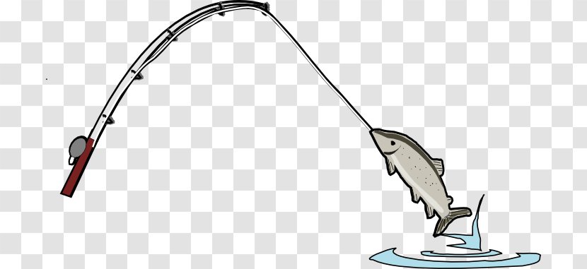 Fishing Rods Tackle Reels Clip Art - Fish Hook - Rod Transparent PNG