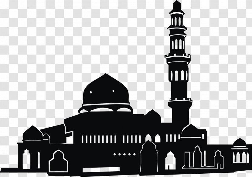 Mosque Islam Clip Art - Monochrome - Icon Transparent PNG