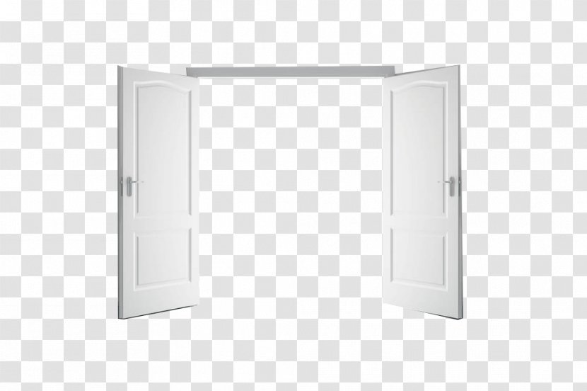 Structure White Pattern - Rectangle - Open Door Transparent PNG