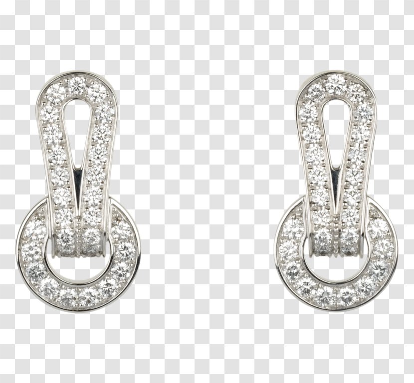 Earring Cartier Jewellery Gold Diamond Transparent PNG