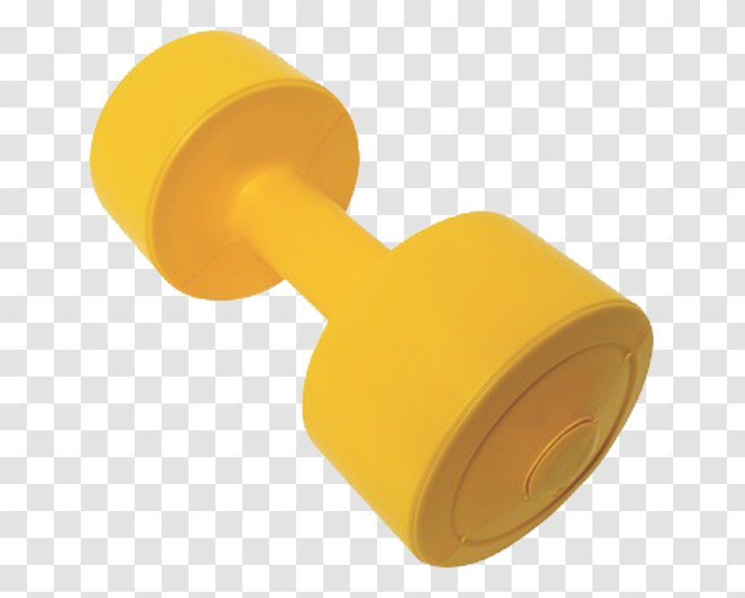Yellow Barbell Chemical Element - Bodybuilding Transparent PNG