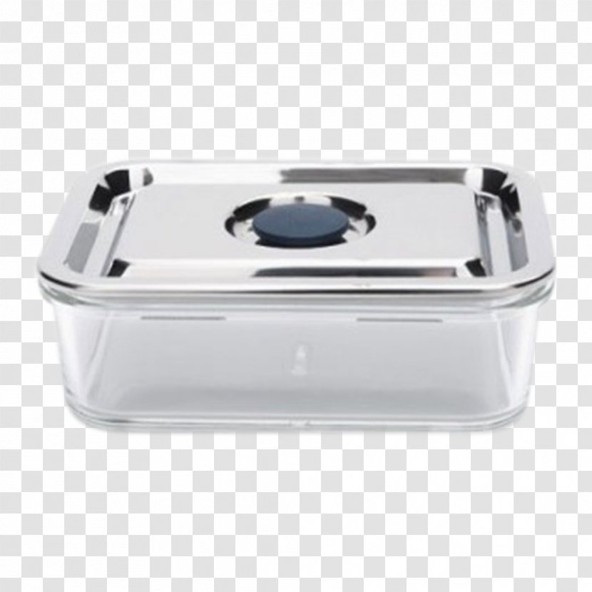 Glass Stainless Steel Lid Container - Borosilicate Transparent PNG
