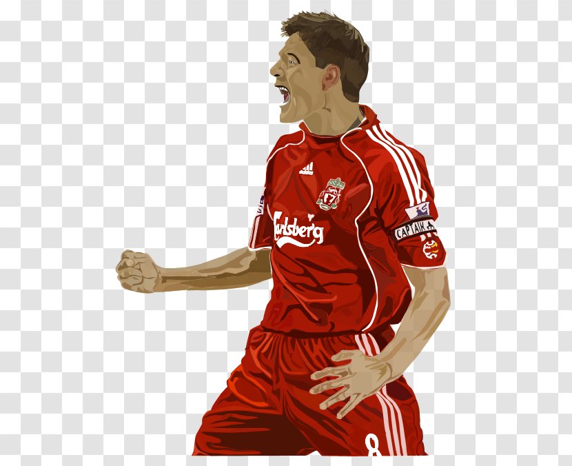 Steven Gerrard Jersey Soccer Player Football - Tshirt Transparent PNG