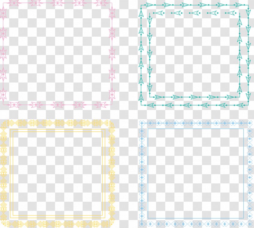 Area Square, Inc. Pattern - Square Inc - Color Frame Border Transparent PNG