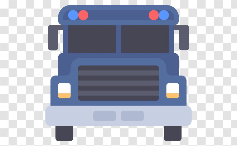 Bus Prisoner Transport Vehicle Icon - A Domineering Police Transparent PNG