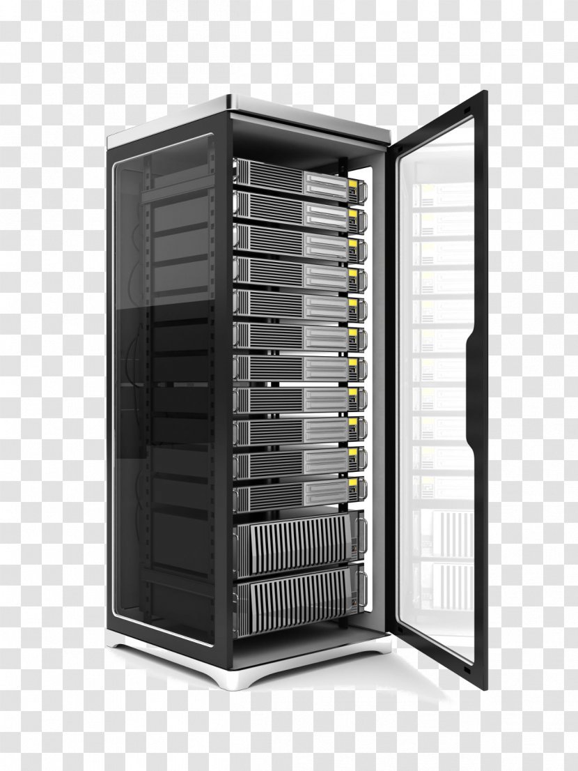 Data Center 19-inch Rack Computer Servers Colocation Centre Server Room - Enclosure - Technology Transparent PNG