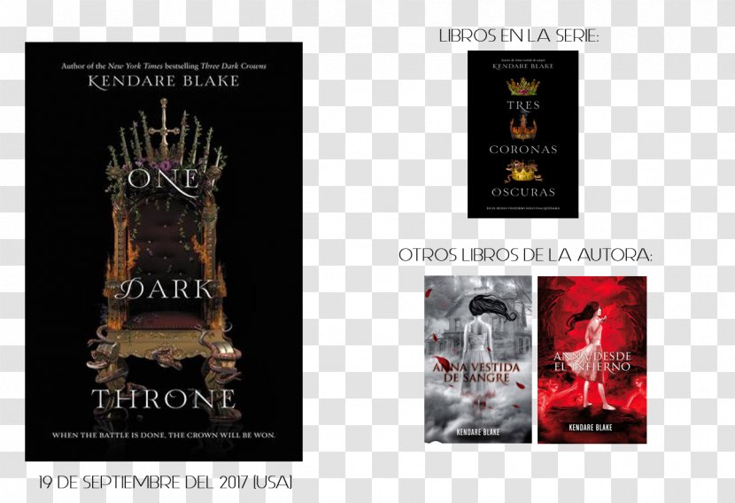 One Dark Throne Advertising Paperback Brand Book Transparent PNG