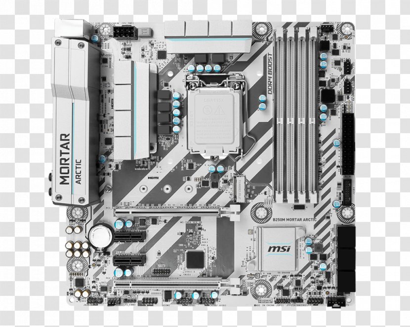 LGA 1151 MSI X370 SLI PLUS Motherboard MicroATX - Computer Transparent PNG