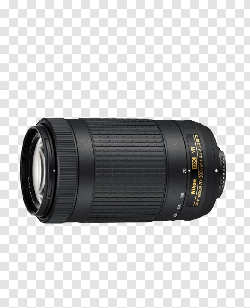 Nikon AF-P DX Nikkor 70-300mm F/4.5-6.3G ED VR AF-S 35mm F/1.8G Camera Lens Format Zoom Transparent PNG