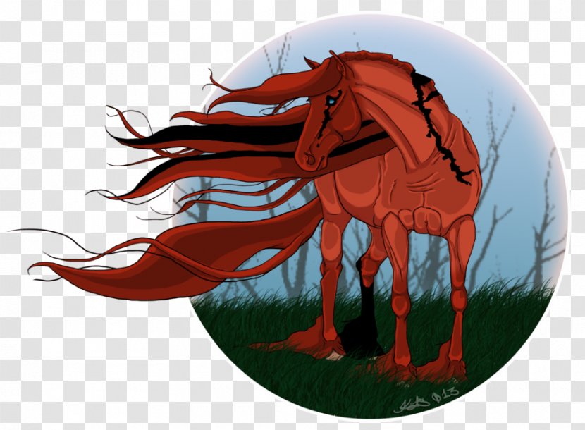 Horse Demon Cartoon Organism - Like Mammal - Wind Blowing Transparent PNG