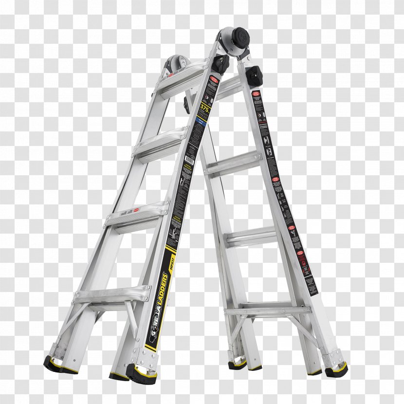 Gorilla Ladders GLA-MPX 22 Xtend+Climb Pro Series 785P Telescoping Ladder Keukentrap Transparent PNG