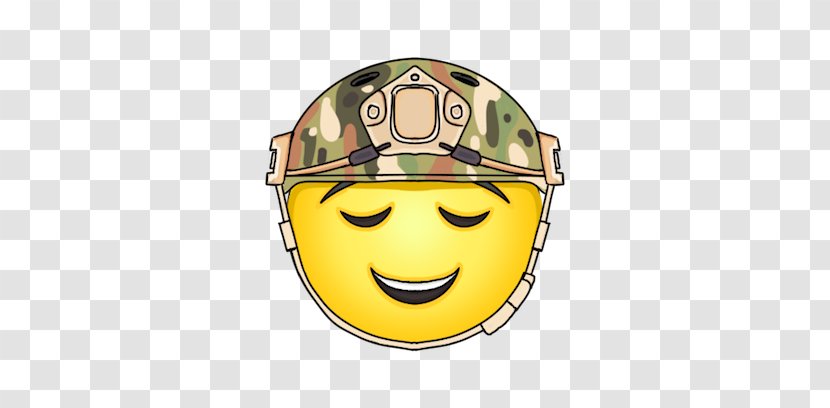 Smiley Military Soldier Emoji Emoticon - Salute Transparent PNG