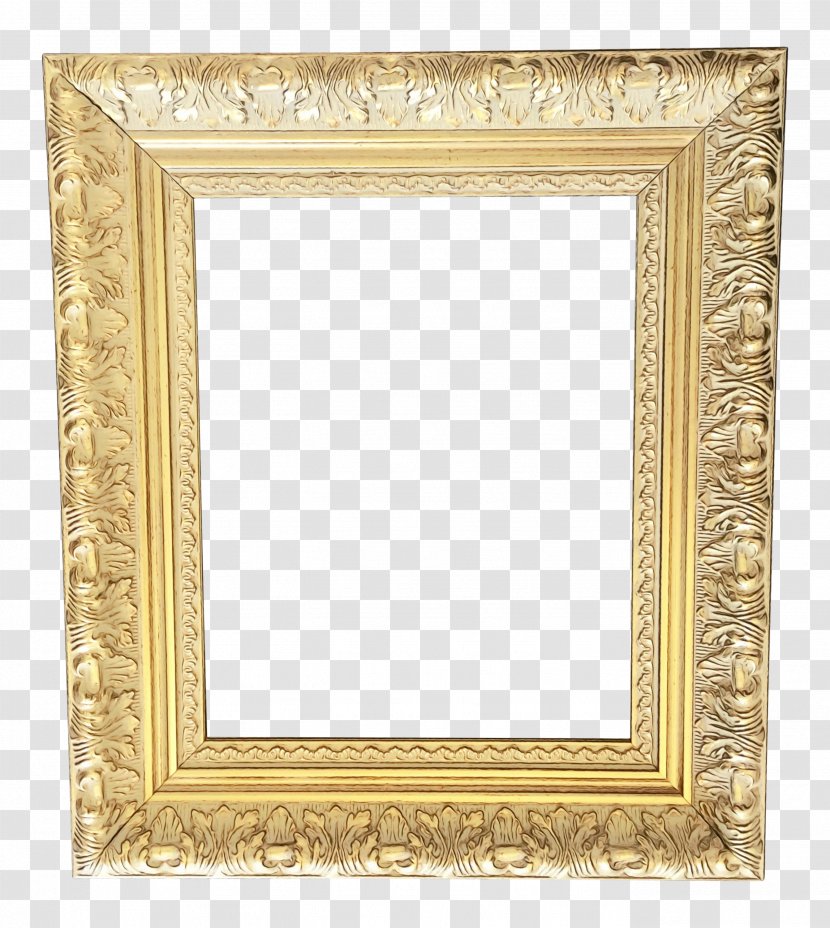 Beige Background Frame - Mirror - Interior Design Transparent PNG