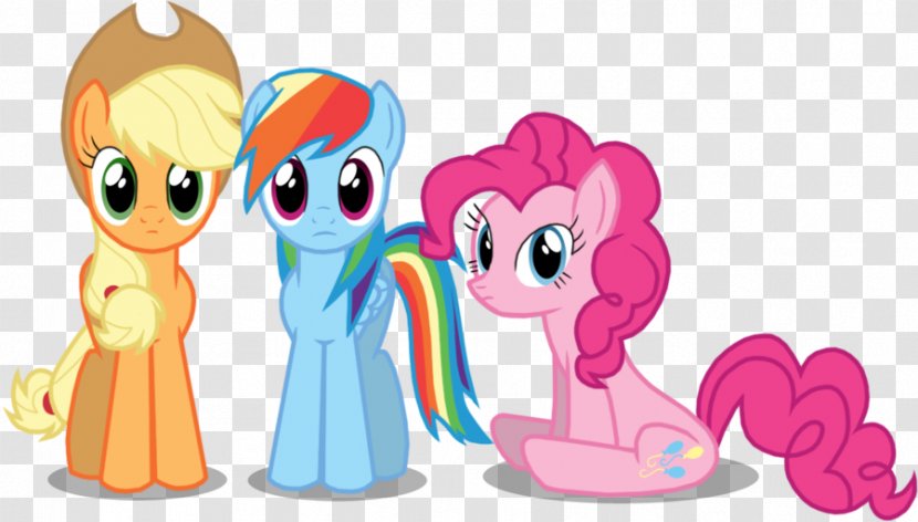 Pinkie Pie Rainbow Dash Applejack Rarity Twilight Sparkle - Silhouette - My Little Pony Transparent PNG