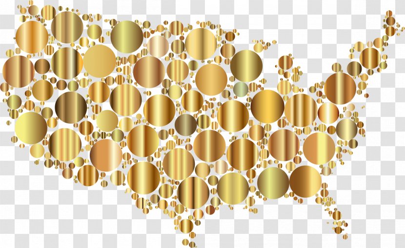 Clip Art - Map - United States Transparent PNG