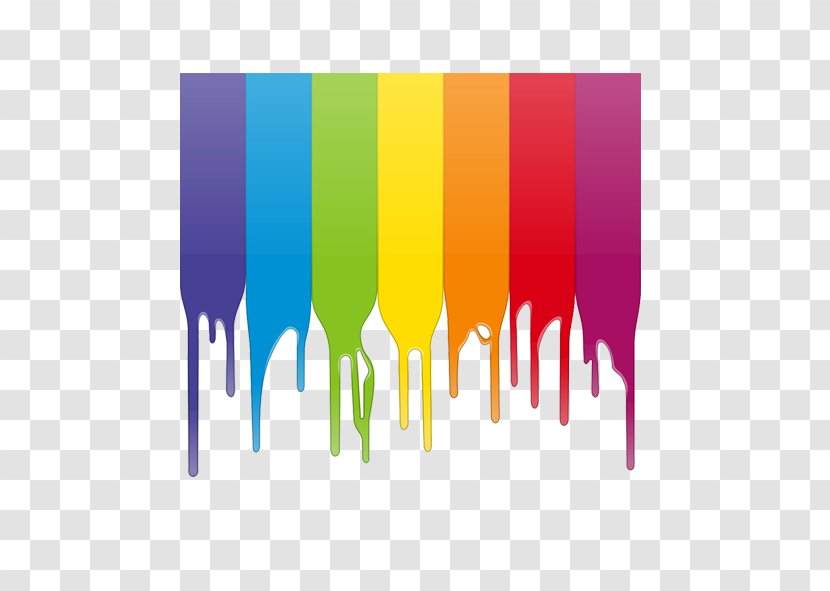 Drawing Color Cartoon - Painting - Rainbow Transparent PNG